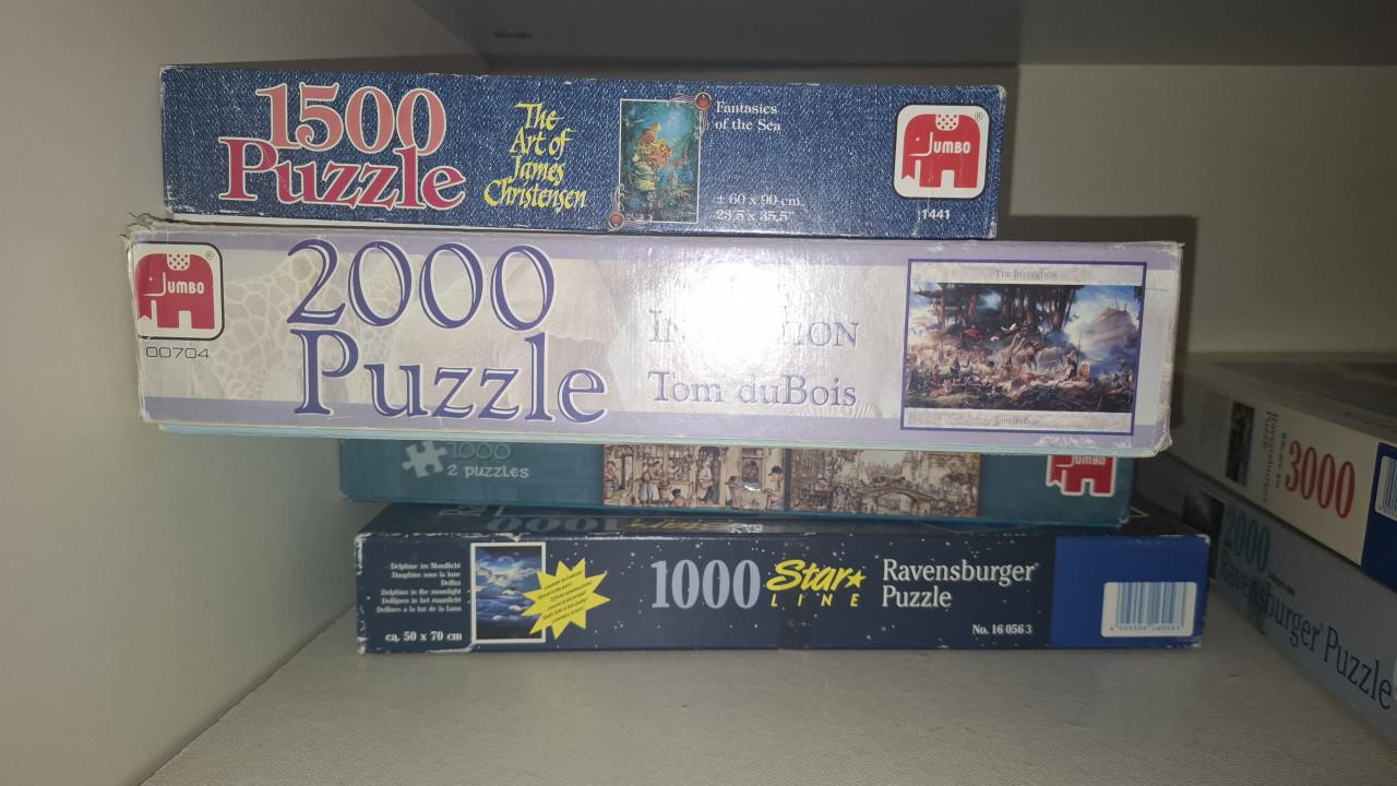 Diverse puzzels 500/1000/1500/2000/3000 stukjes