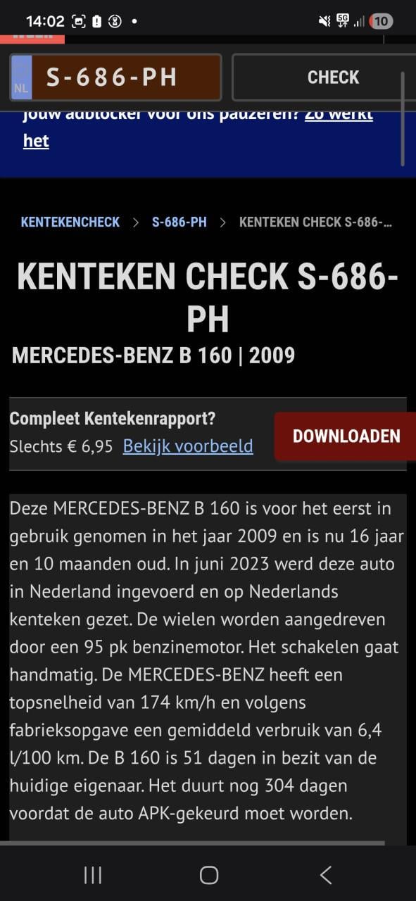 MERCEDES-BENZ B 160