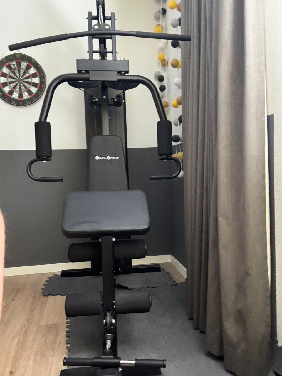 Krachtstation home gym met 70kg aangewicht