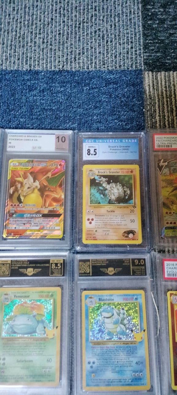 Pokemon slabs graded kaarten