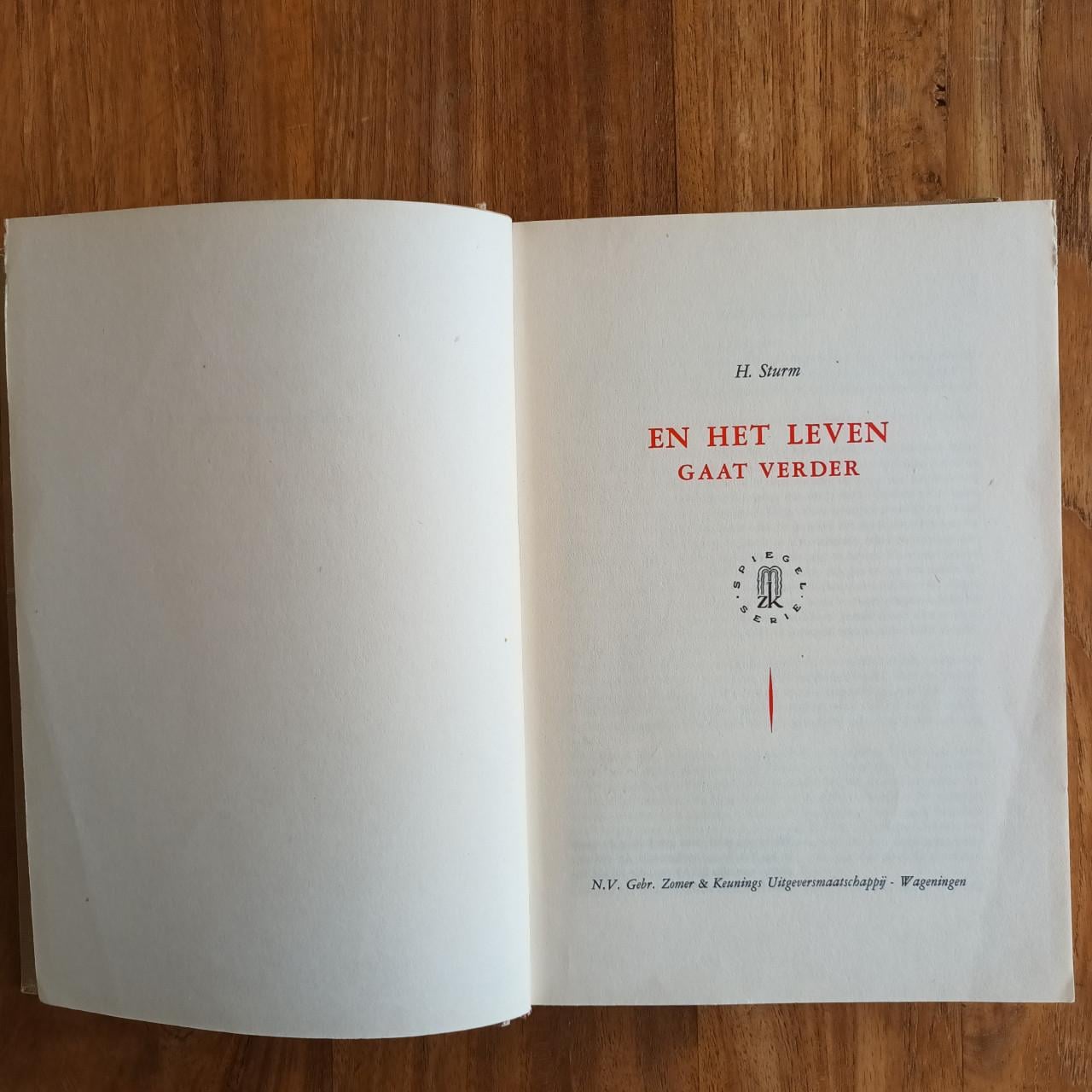 En het leven gaat verder van Hendrik Sturm