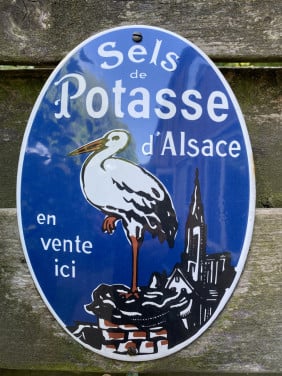 Emaille bord Potasse d,Alsace