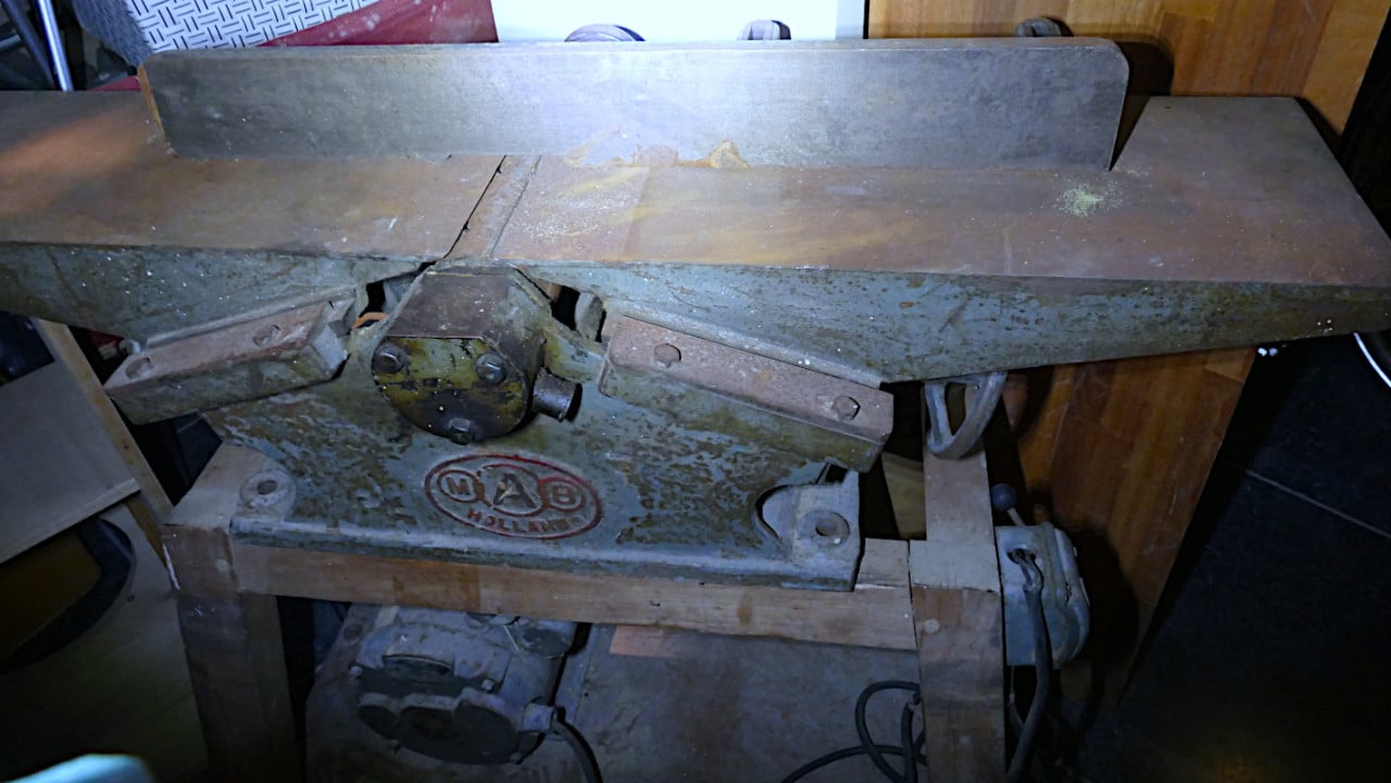 Schaafbank MAB HOLLAND, vlakbank; 60's, werkend, 220V. Restauratie object.!