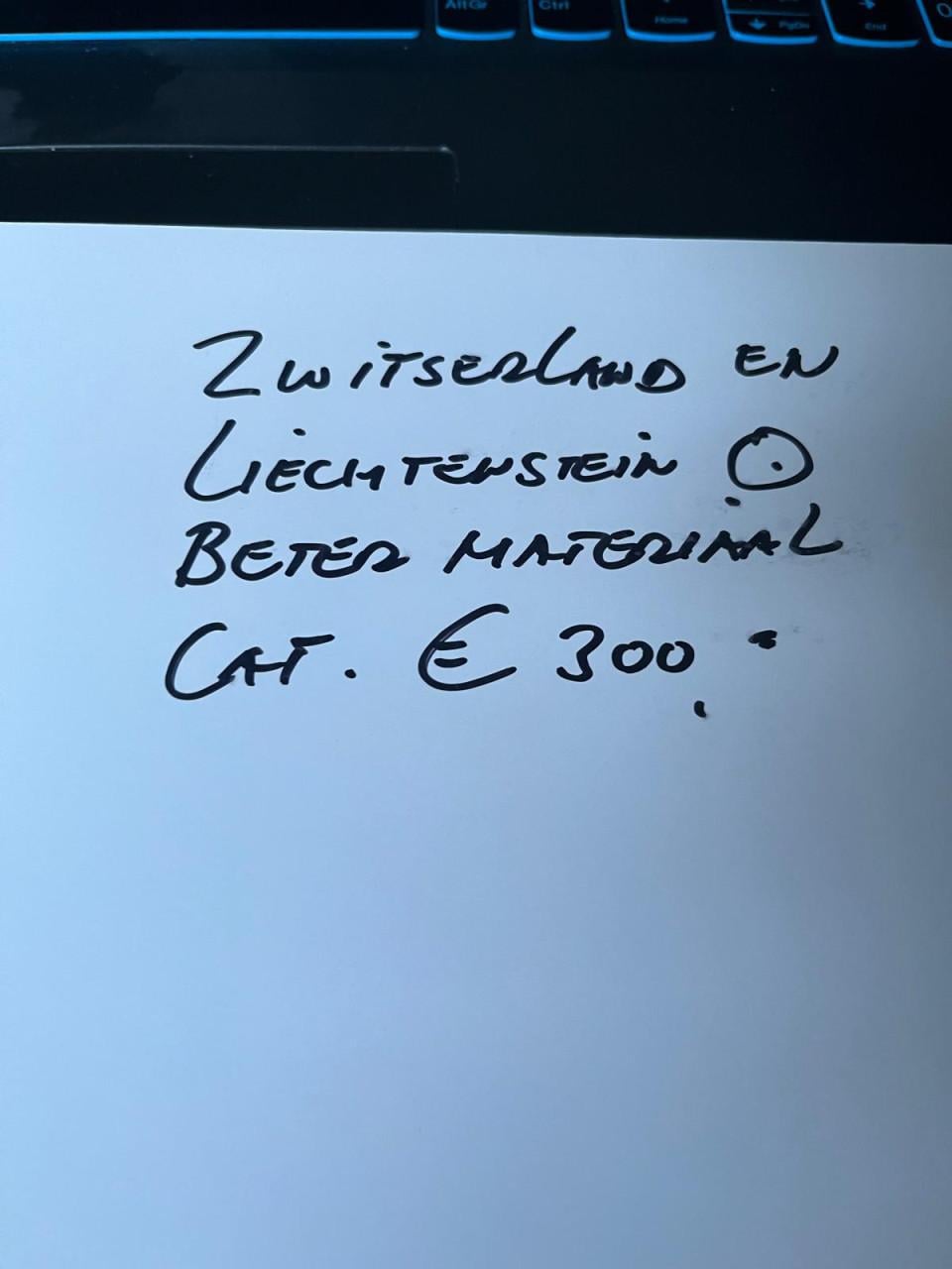 Kleine collectie Zwitersland en Liechtenstein gestempeld