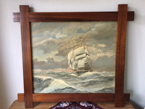 Zeilschip op zee.