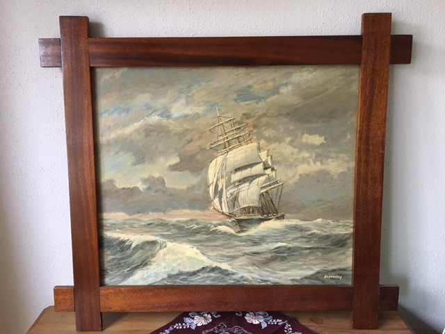 Zeilschip op zee.