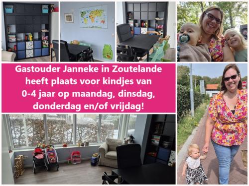 Gastouder in Zoutelande heeft plek op maandag, dinsdag, donderdag, vrijdag!