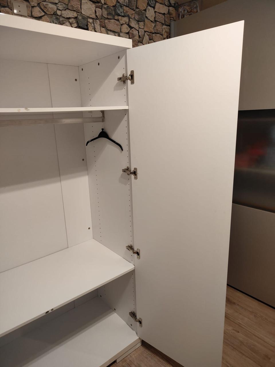 Kledingkast hoogglans wit