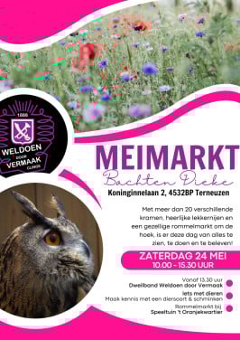 Mei markt + rommelmarkt 24 mei