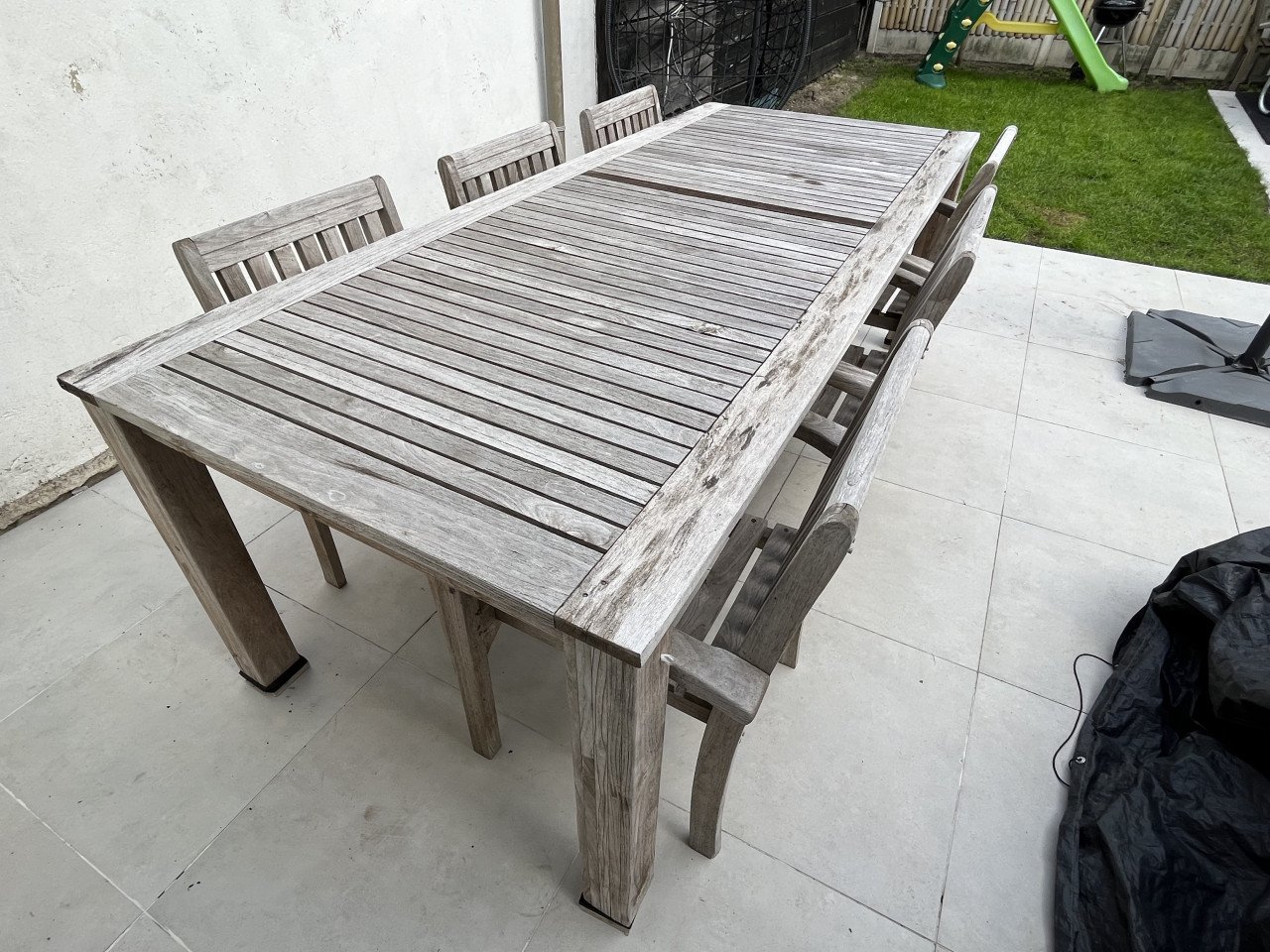 9-delige houten tuinset