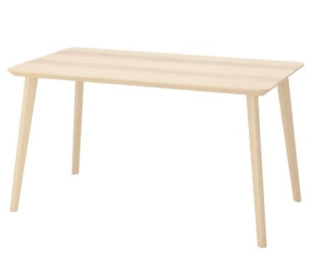 Ikea Lisabo eettafel / essenfineer 140 x 78 cm