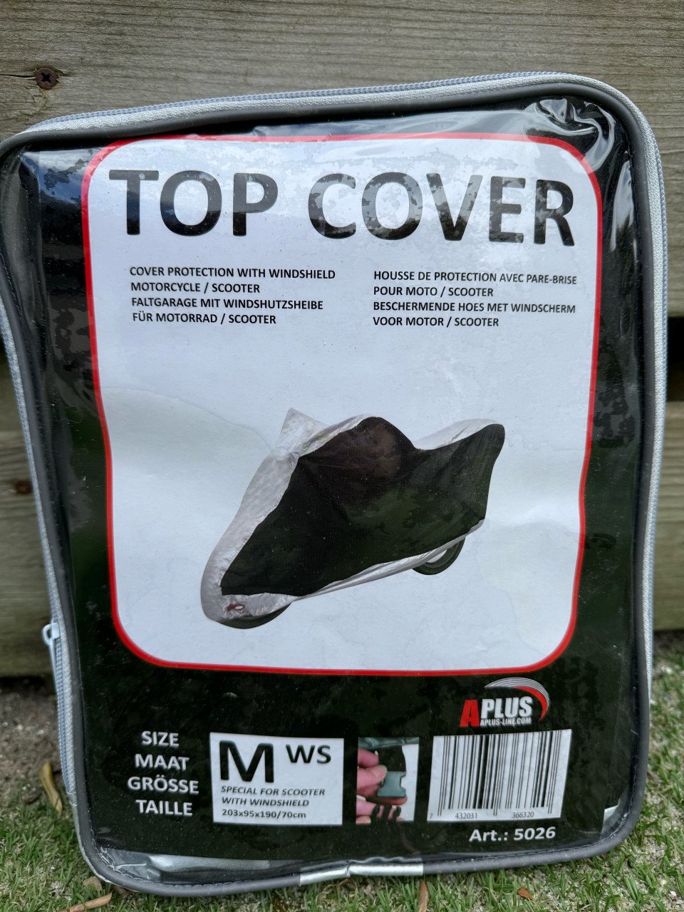 Aplus scooterhoes maat M voor scooter met windscherm