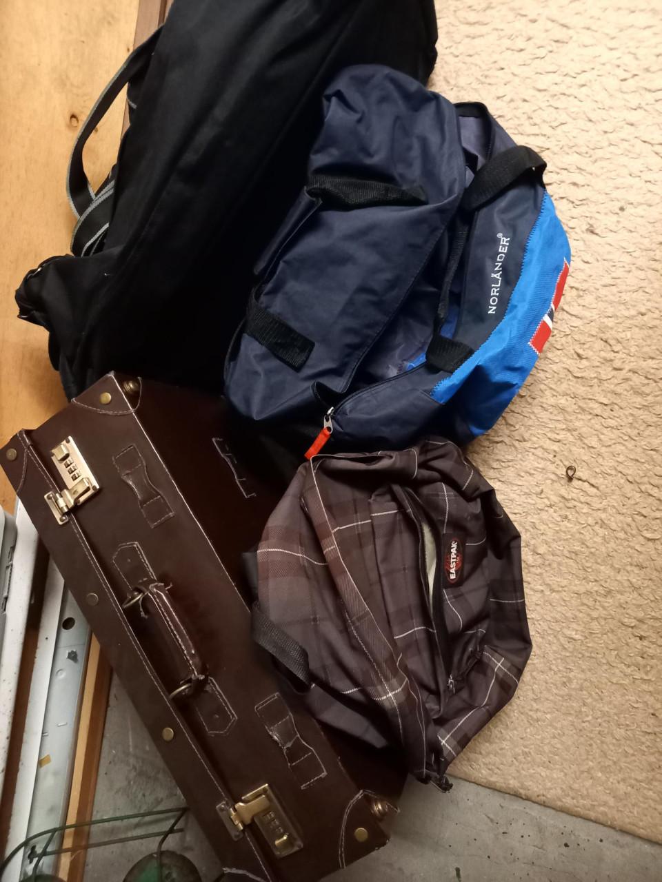 Koffer en 2x weekendtas en rugtas