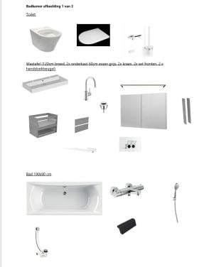 Sanitair | Badkamer + Toilet