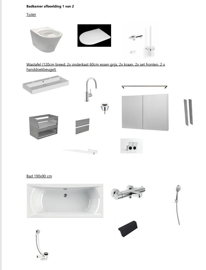 Sanitair | Badkamer + Toilet ---> T.E.A.B.