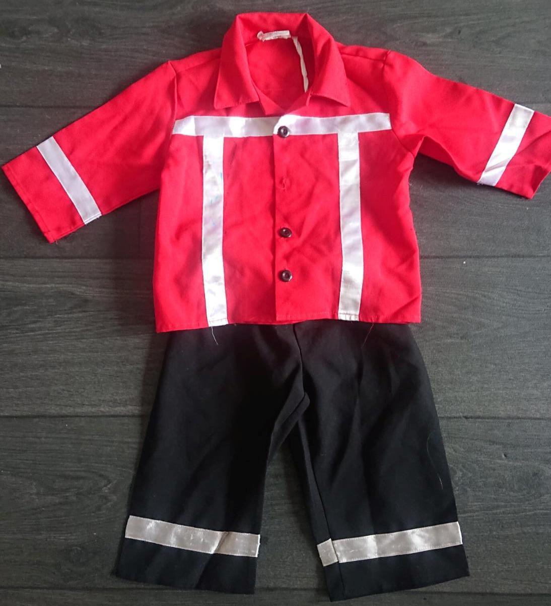 Brandweerman kostuum 2-3 jaar