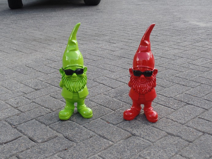 Gaslantaarn zwart met kiezels
