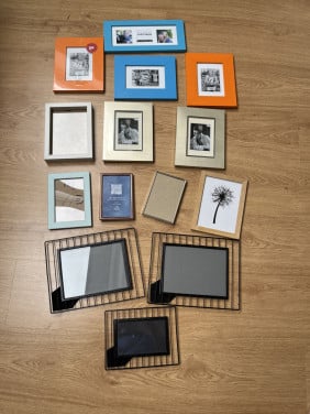 Diverse fotolijstjes, verschillende afmetingen