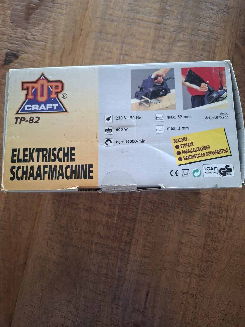 Elektrische schaafmachine.