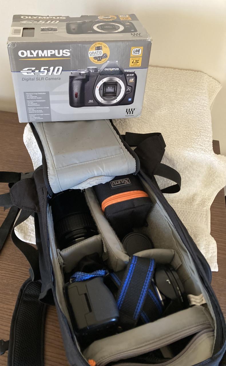 Olympus E-510 met toebehoren