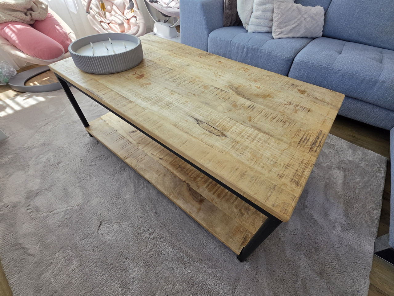 Industriële salontafel