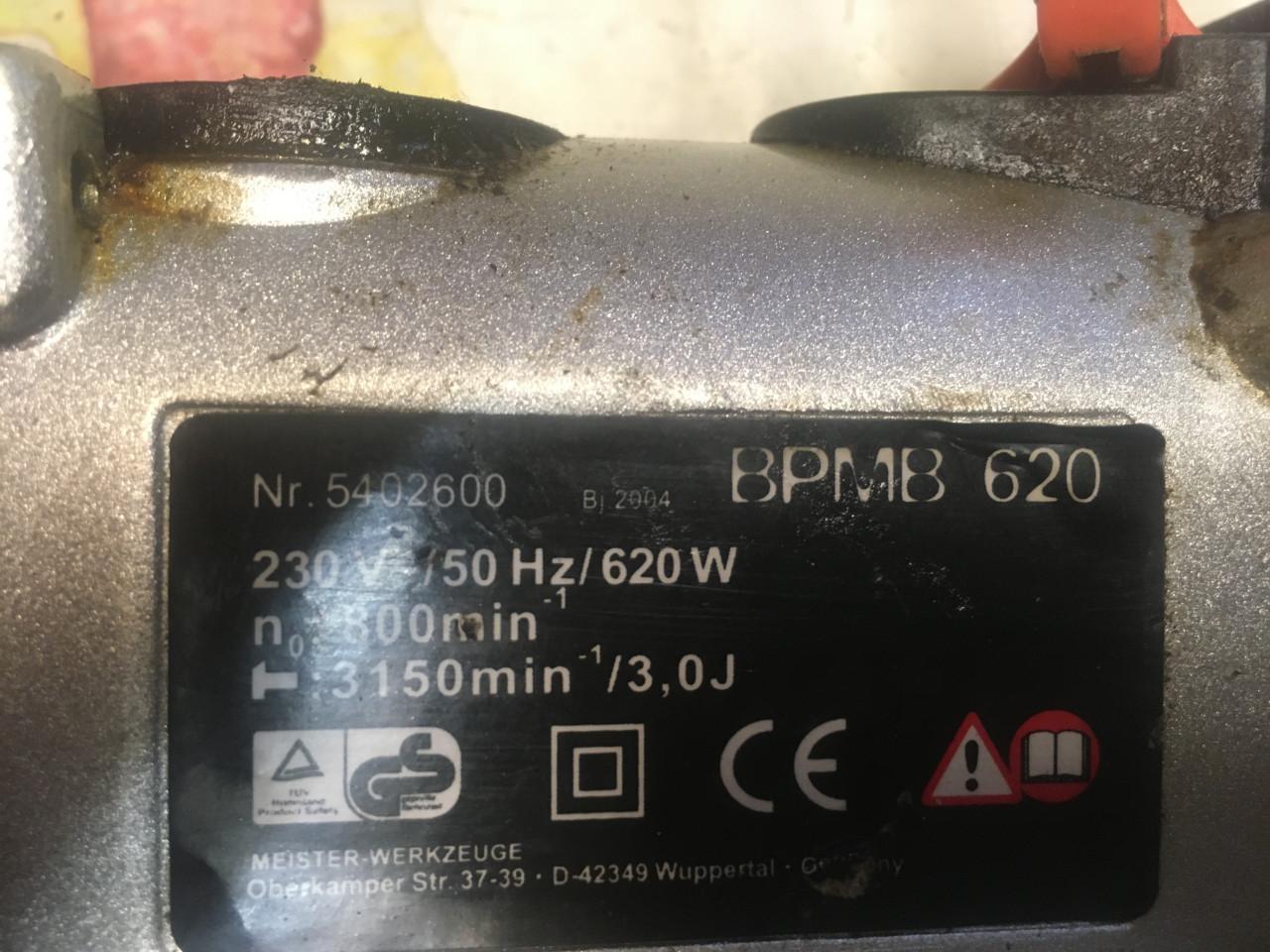 Elektrische boorhamer/breekhamer meister type bpmb 620 b 620 watt