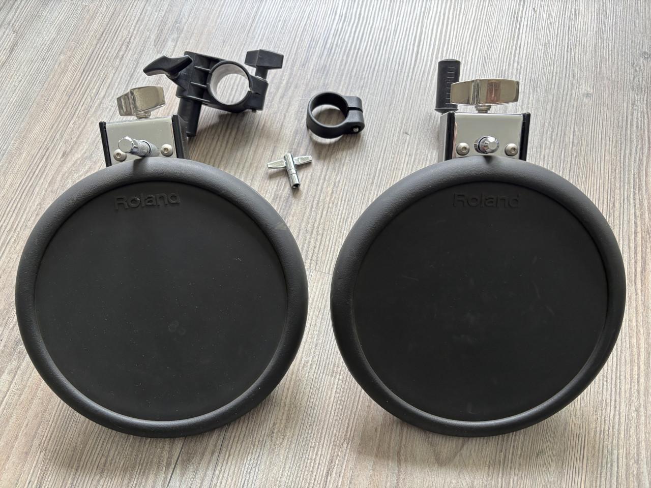 2 Roland PD-8 V-Drum Stereo Rubber Pads