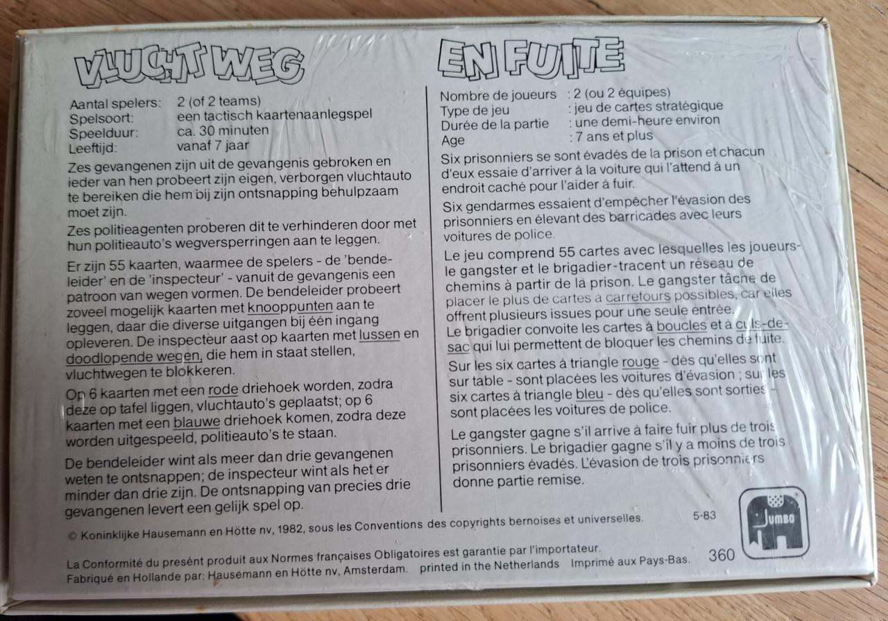 Vier spelletjes, resp. voor vanaf  6, 7, 9 jaar; 2 of meer spelers