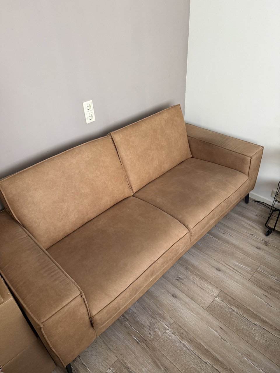 2,5 zits bank cognac kleur