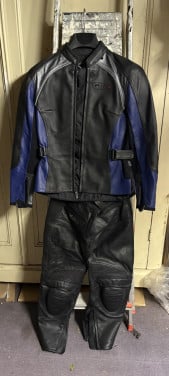 Leren dames motorpak maat 40