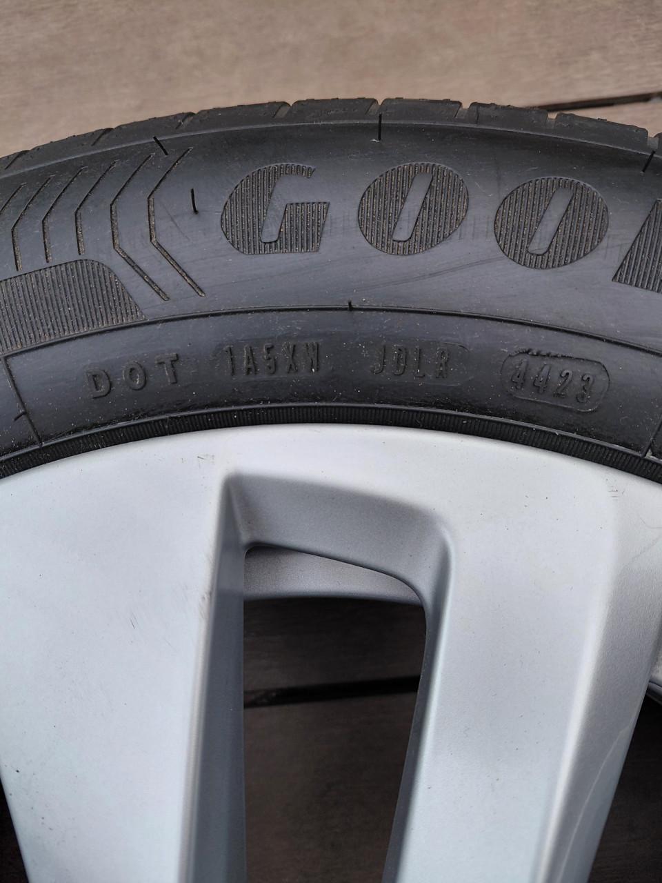 Nieuwe velgen met banden