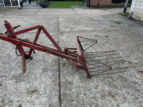 Achterlader met mestvork