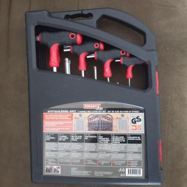 Nieuwe16 delige T-greep inbus en stersleutelset