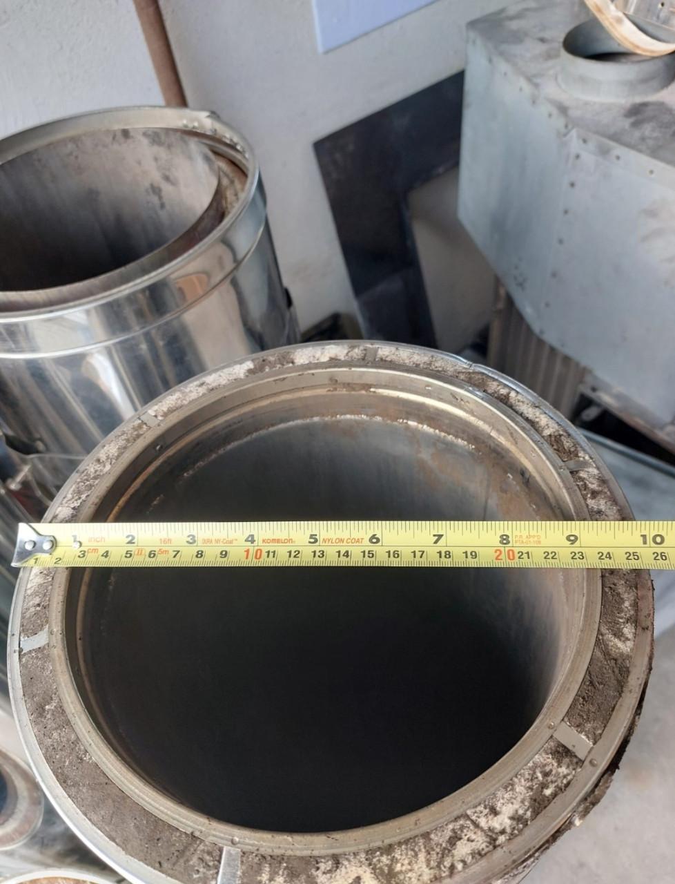 Roestvrijstaal dubbelwandige kachelpijp