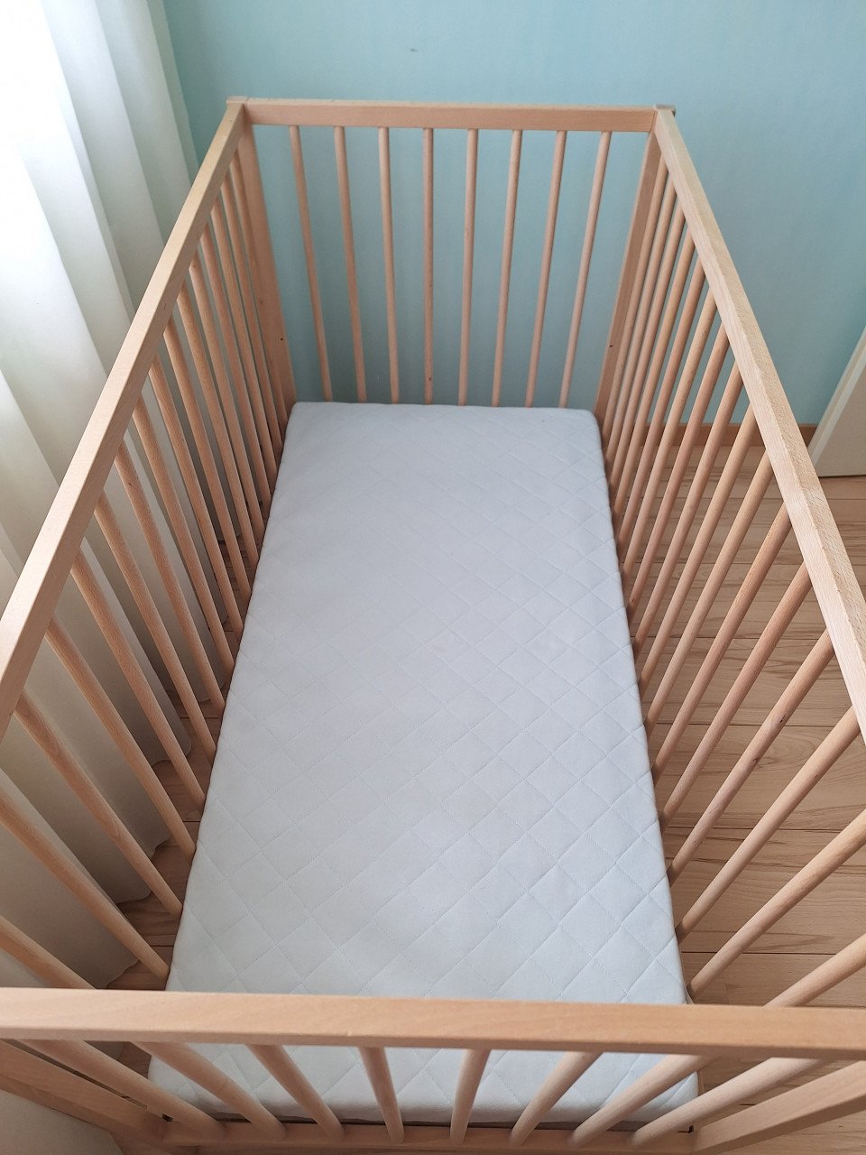 Babybedje Sniglar Ikea beuken 60x120 cm ledikant