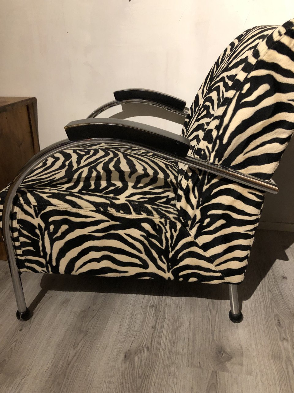 Vintage Zebra fauteuil