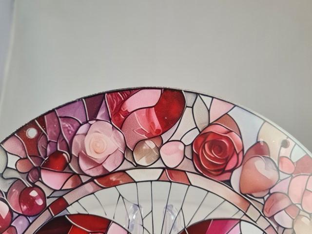 Raamhanger Hart rood met roze