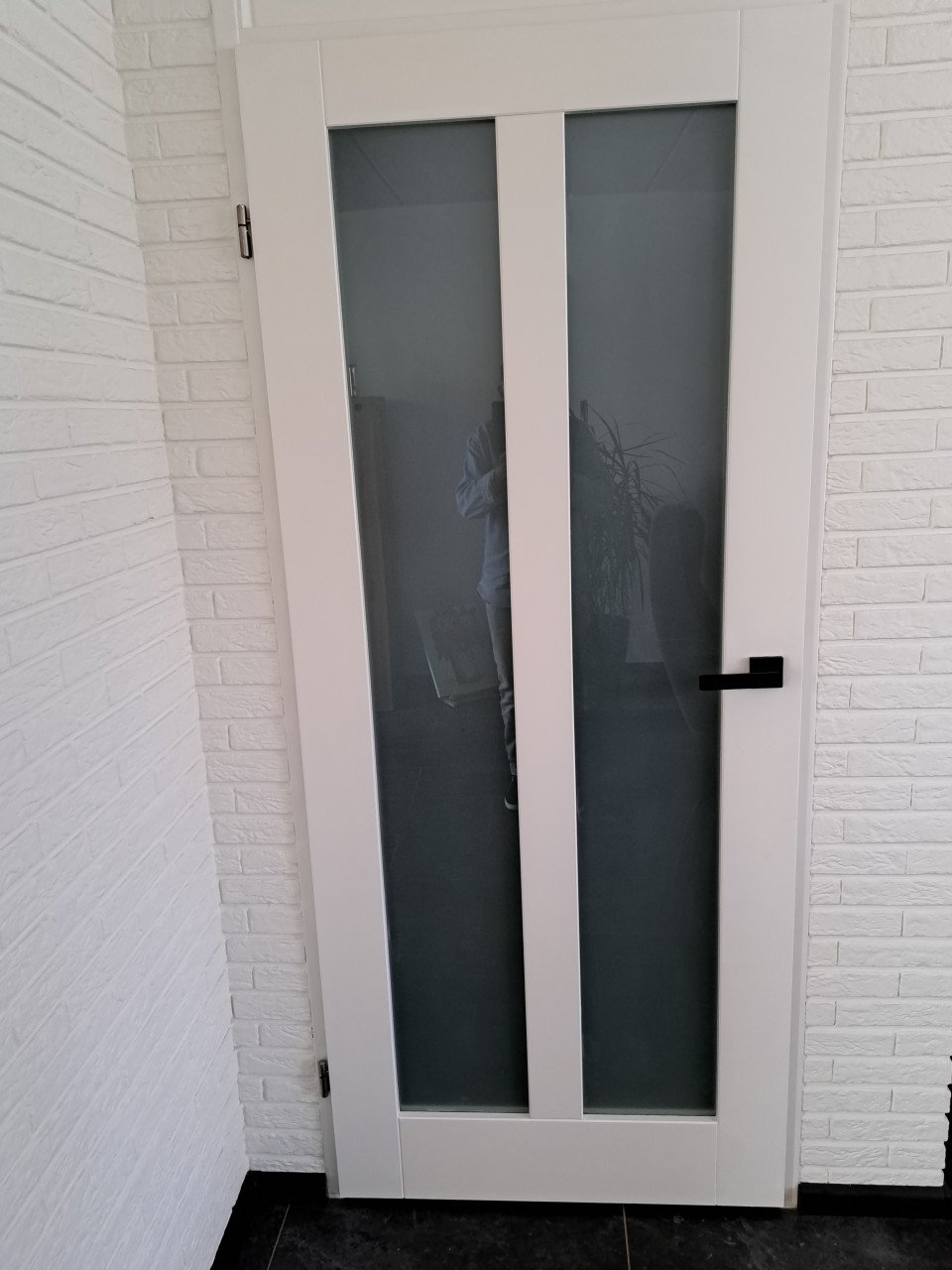 Binnendeur met  glas