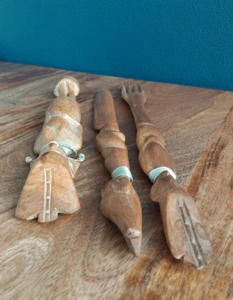 Vintage Afrikaans Houtsnijwerk