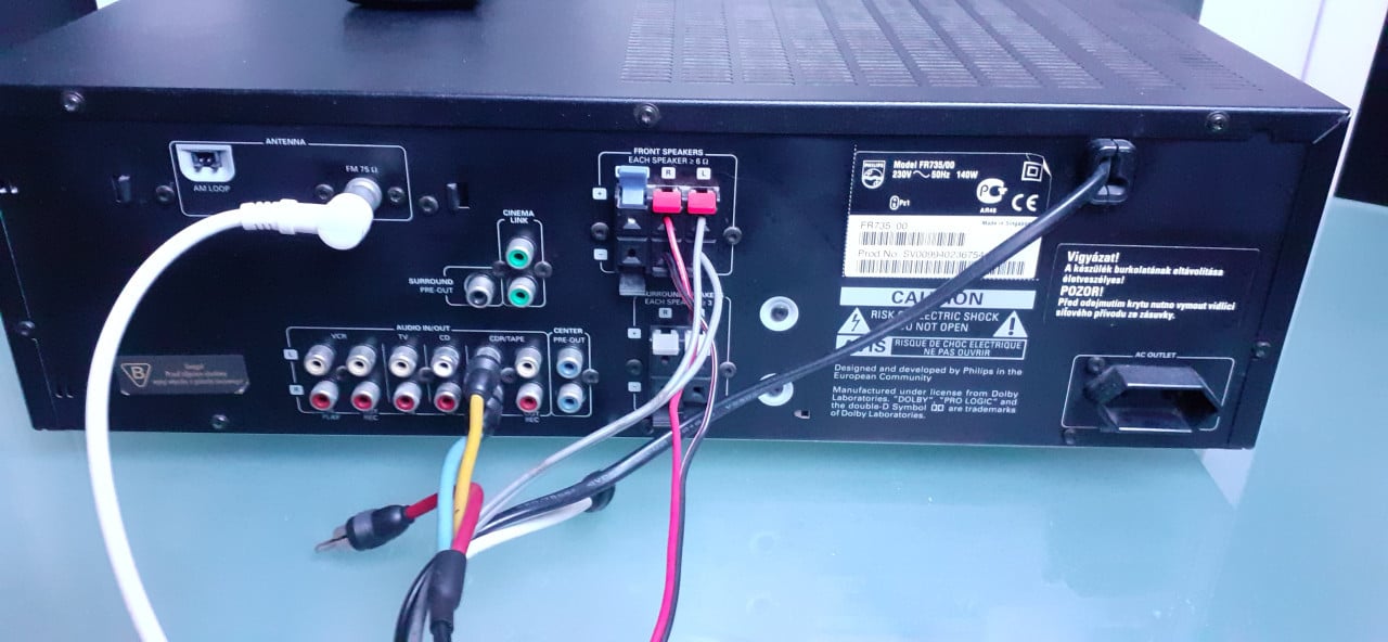 Stereo reciever philips FR 735 met boxen en afstandbediening