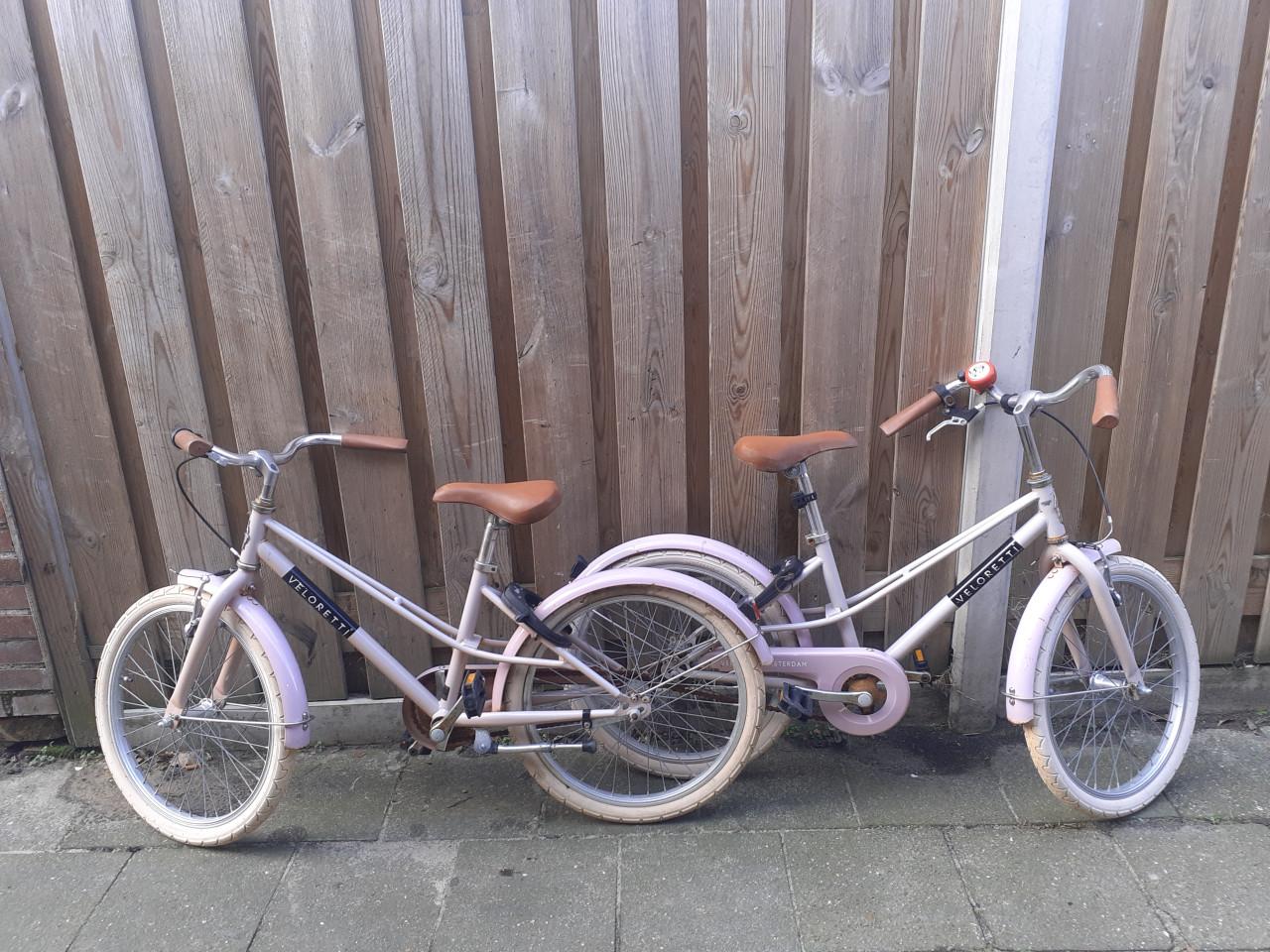 2 x Mooie Meisjesfiets VELORETTI 20 inch " Setje Twins "