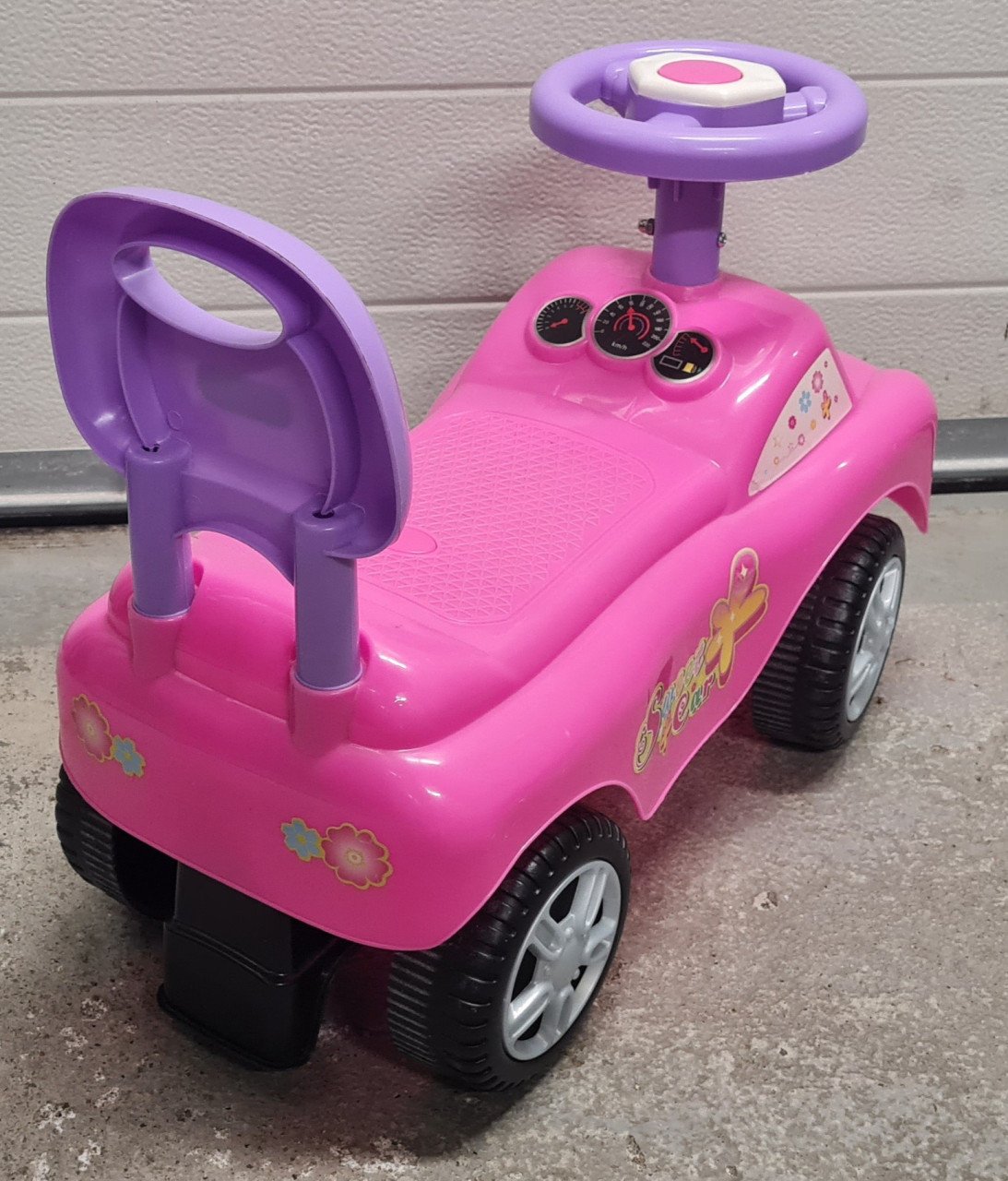 Te Koop: Roze loop auto