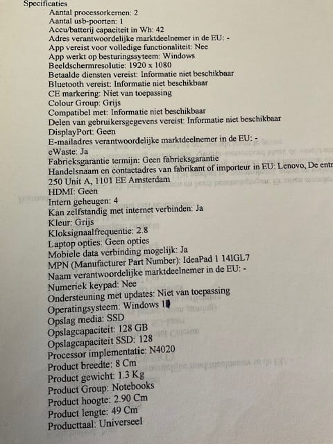 LENOVO Laptop
