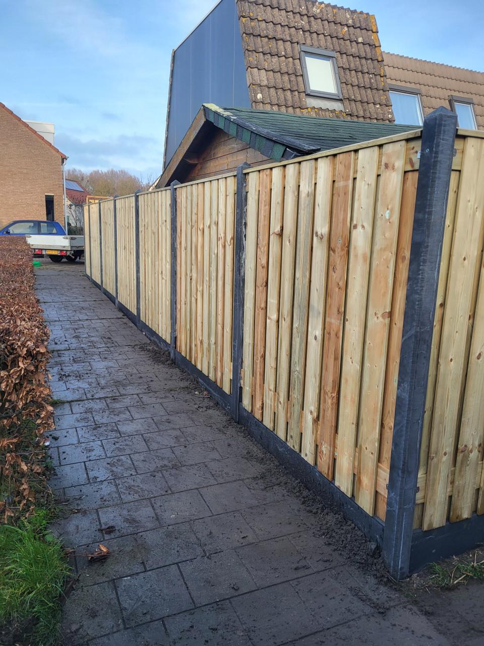 Diverse soorten schuttingen incl plaatsen