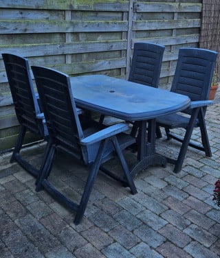 Tuinset antraciet gratis