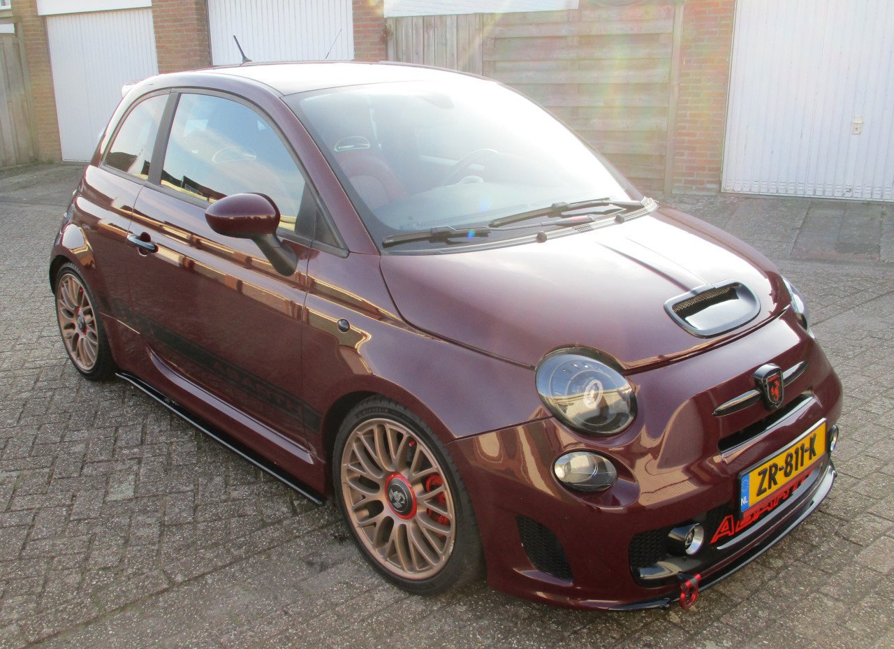 Snelle Fiat 500 1.4 Abarth  Maseratie uitvoering (replica)Nieuwe Apk, 180pk