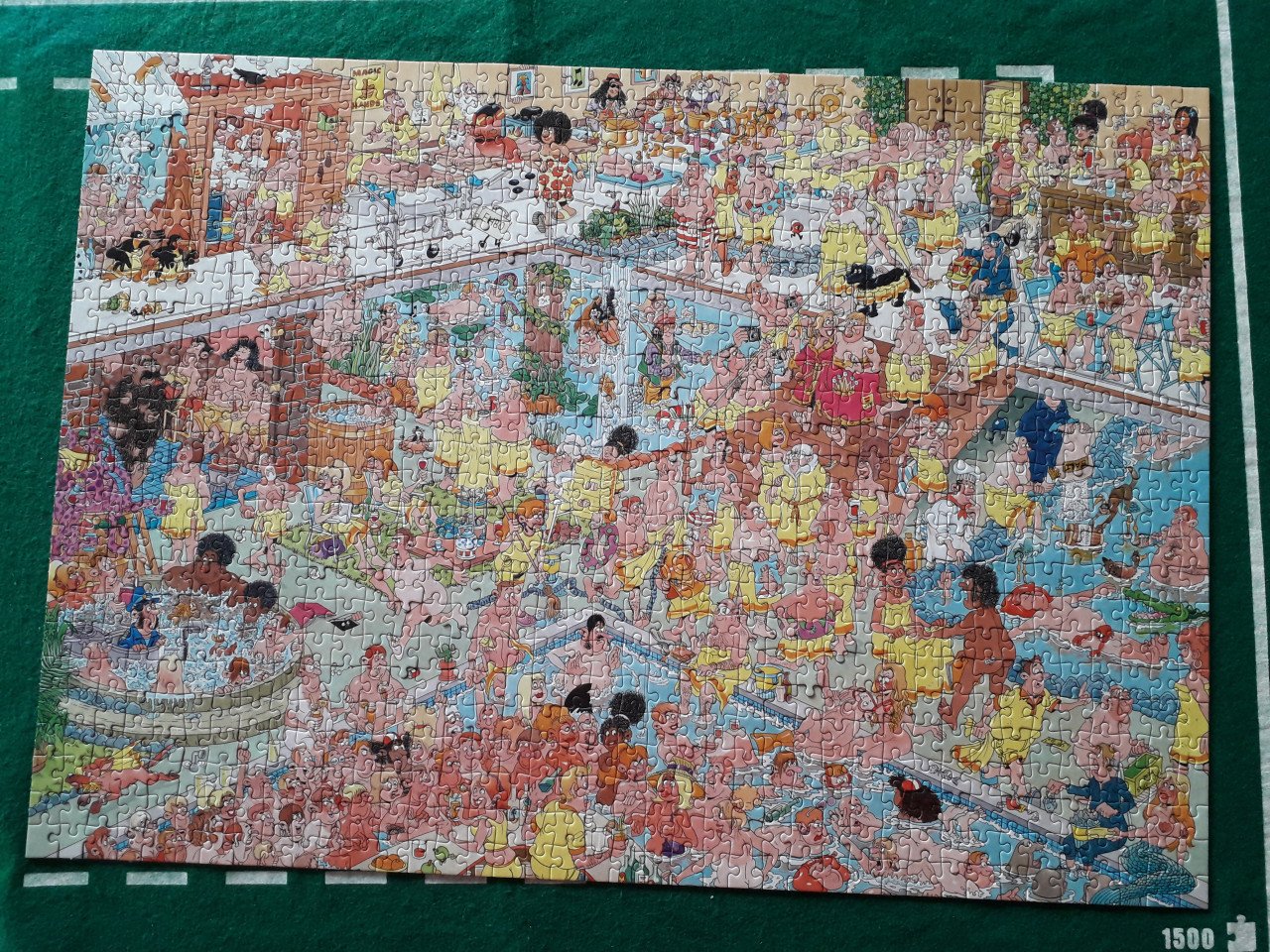 Jan van Haasteren puzzel : OP HETE KOLEN.