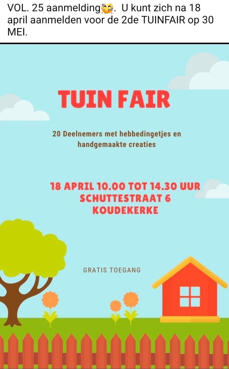 Tuinfair 18 april