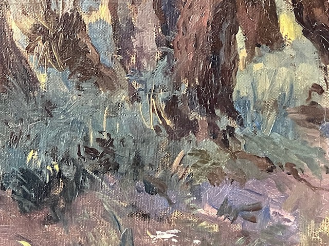 SCHILDERIJ OLIEVERF OP DOEK van G. ALTMANN,  LANDSCHAP NIEUWKOOP