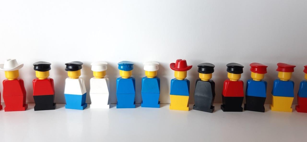 Lego minfiguren vintage, veel verschillende combinaties mogelijk